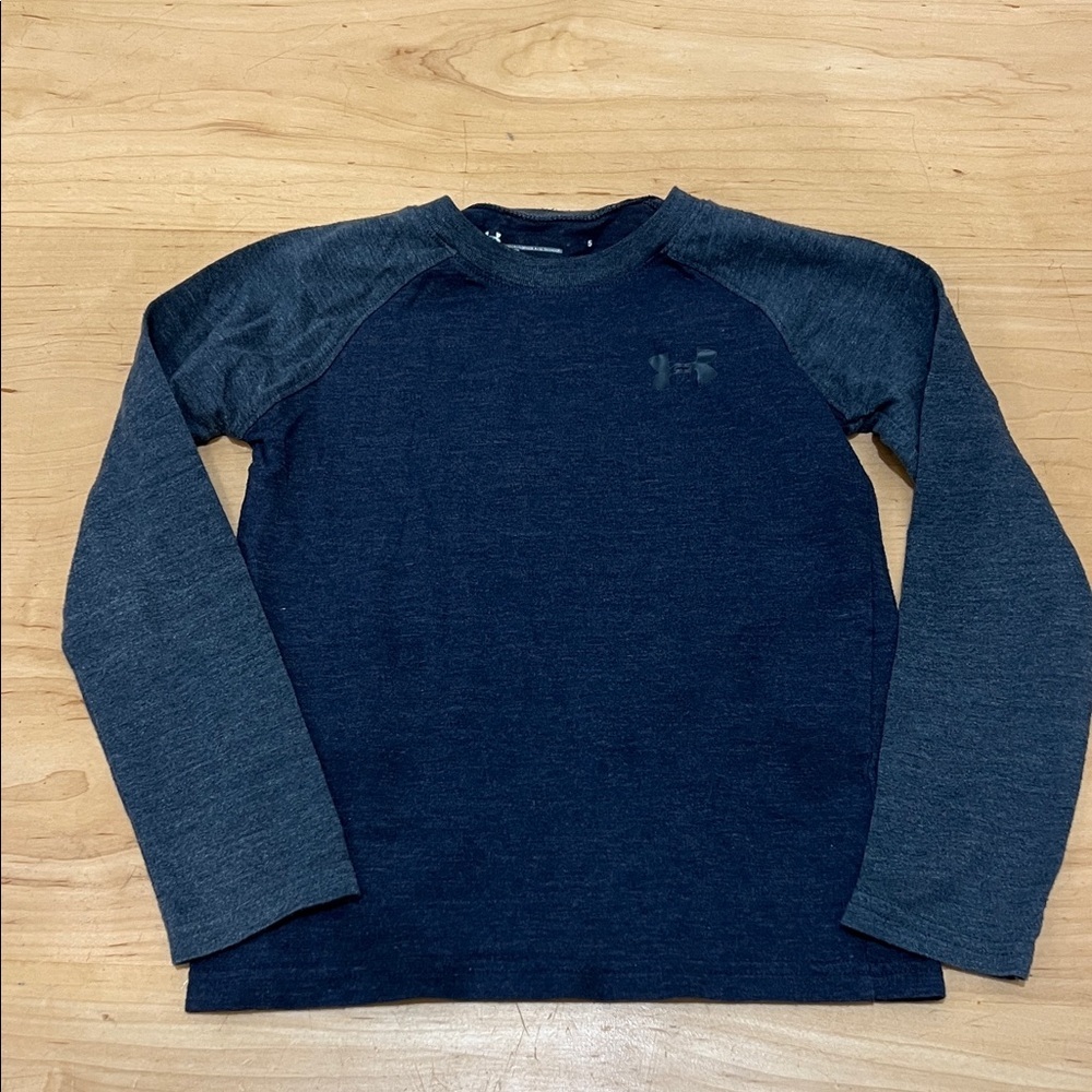 Under Armour Dark Blue and Charcoal Long Sleeve Top